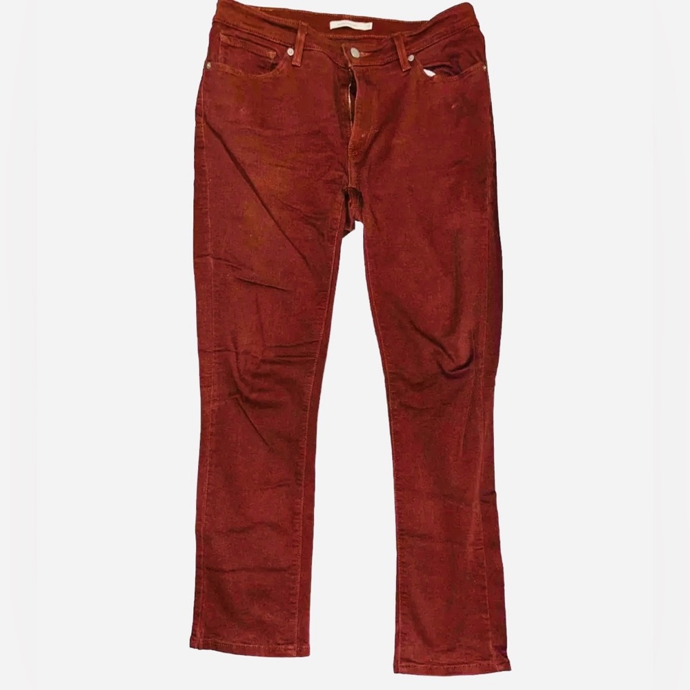 Levi’s Classic Straight Fit Women’s Size 14‎ - Orange Rust Jeans Denim Pants